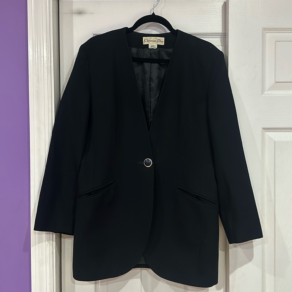 Vintage Christian Dior Wool Blazer